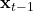 \( \mathbf{x}_{t-1} \)