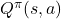 Q^\pi(s, a)