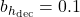  b_{h_{\text{dec}}} = 0.1 