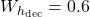  W_{h_{\text{dec}}} = 0.6 