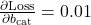 \frac{\partial \text{Loss}}{\partial b_{\text{cat}}} = 0.01