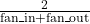 \(\frac{2}{\text{fan\_in} + \text{fan\_out}}\)