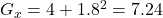 G_x = 4 + 1.8^2 = 7.24