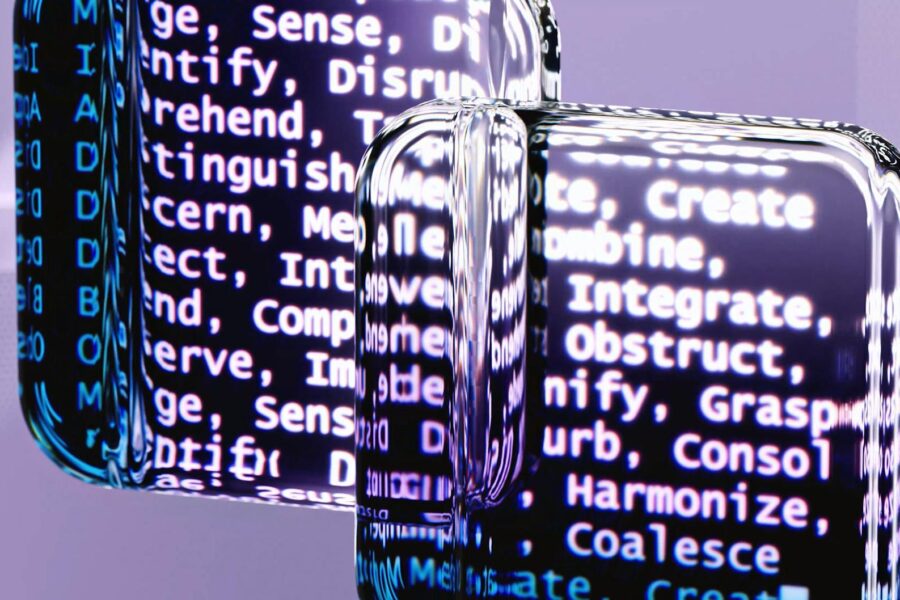 an artist s illustration of artificial intelligence ai this illustration depicts language models which generate text it was created by wes cockx as part of the visualising ai project l