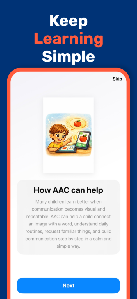 AAC Make Your Cards iOS app for communication and accessibility